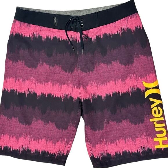 Hurley Multi Color Board Shorts Swim Trunks Size 29 - Picture 2 of 9